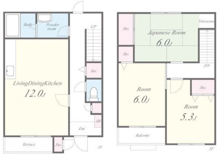 ツインコートいたくらの間取り