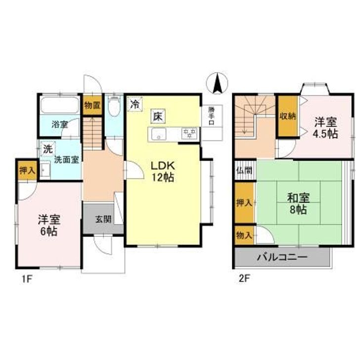 群馬県高崎市井野町(一戸建)の賃貸物件の間取り