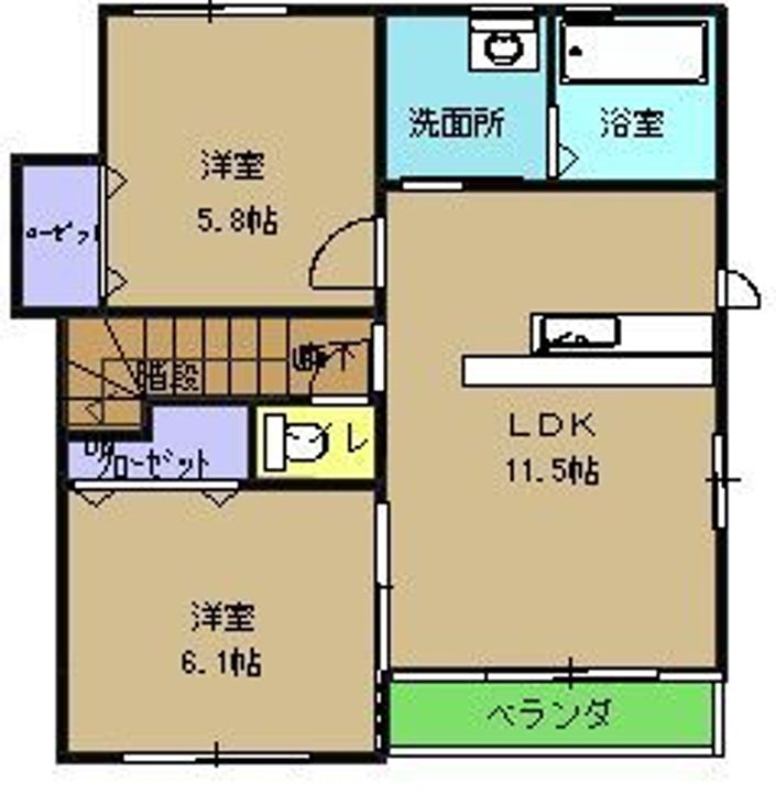 メゾンともの間取り