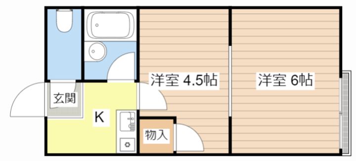 ドリームハイツ2号館の間取り