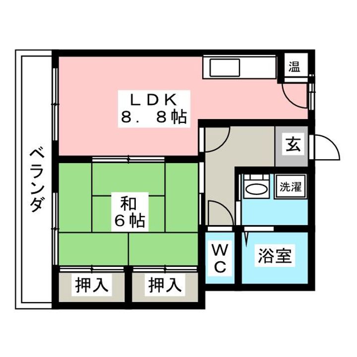 コーポ匠 A棟の間取り