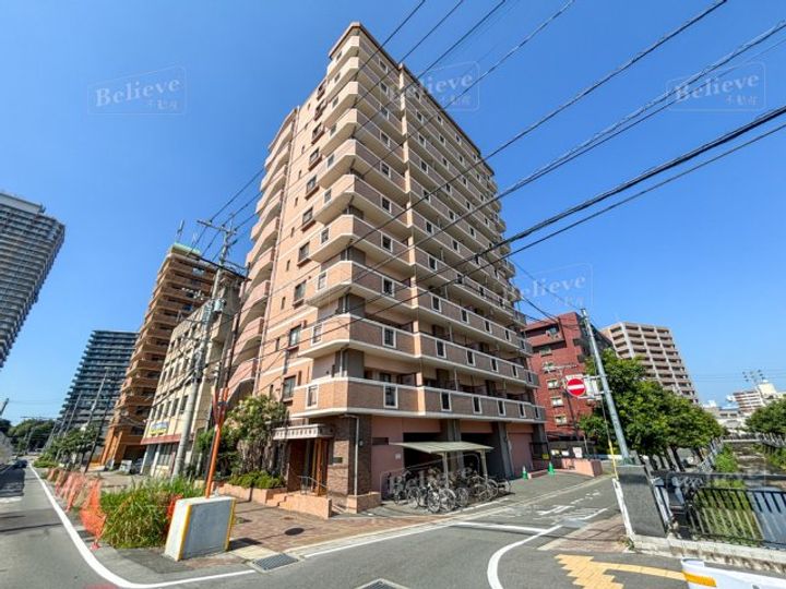 福岡県久留米市中央町(マンション)の賃貸物件の外観