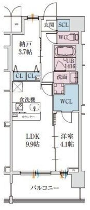 スプランディッド梅田グランノースの間取り