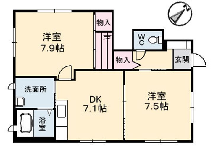 DOLCE Sの間取り
