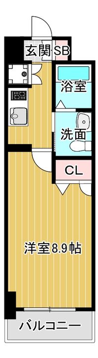 ルクレ京橋の間取り