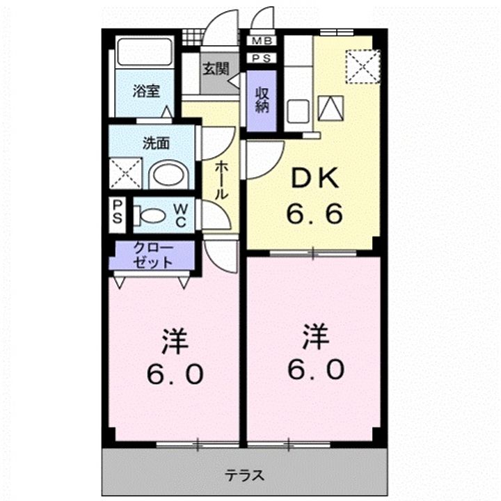 滋賀県大津市下阪本1(アパート)の賃貸物件の間取り