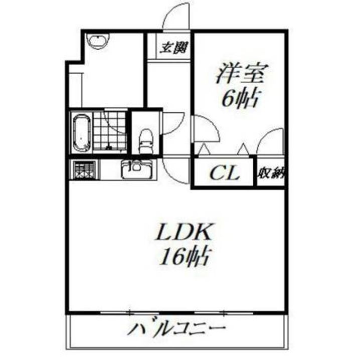 静岡県浜松市中央区渡瀬町(マンション)の賃貸物件の間取り