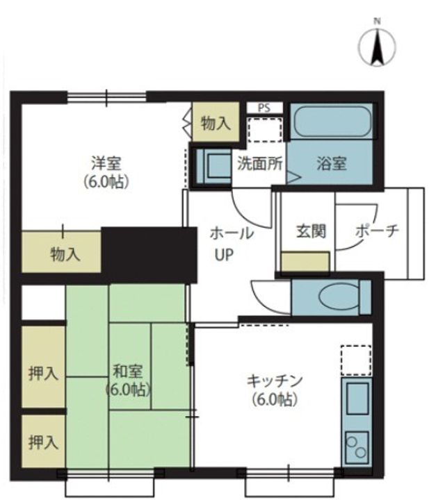 東京都杉並区堀ノ内2(マンション)の賃貸物件の間取り