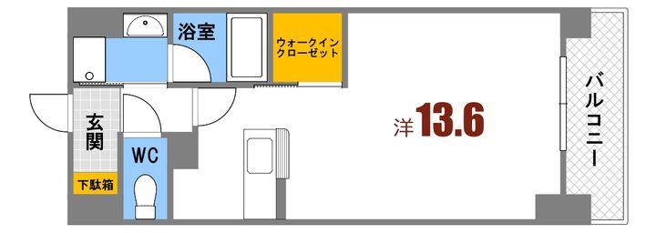 ウイングコート大州通りの間取り