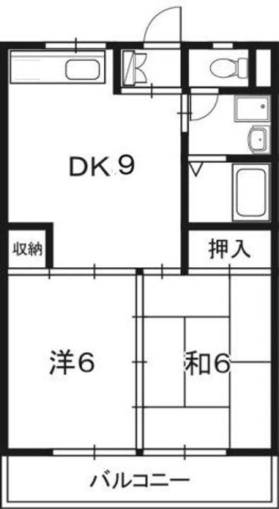 高知県香南市野市町西野(マンション)の賃貸物件の間取り