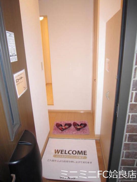 鹿児島県姶良市西餅田(アパート)の賃貸物件の玄関