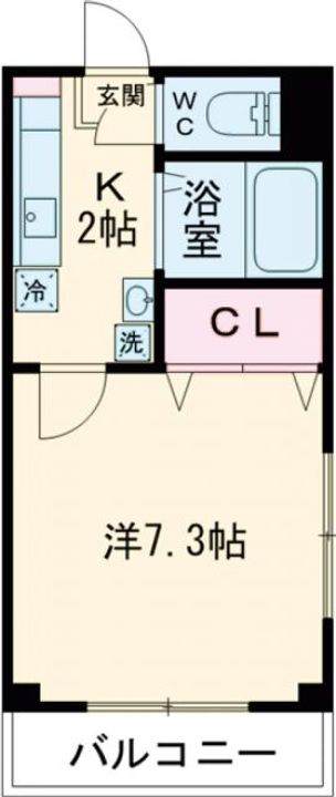 レジデンスウツキの間取り