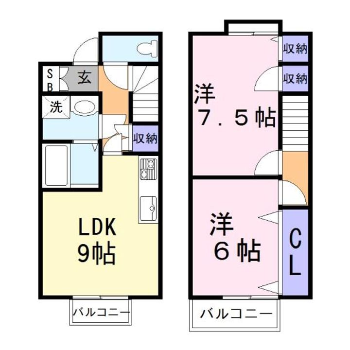 メゾンフロイデ三番館の間取り