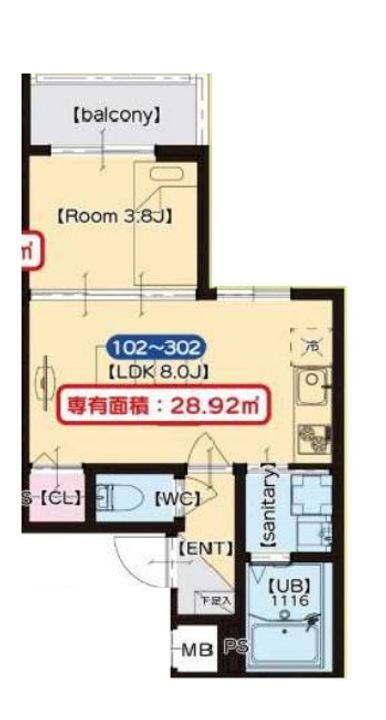 大阪府東大阪市金岡2(アパート)の賃貸物件の間取り