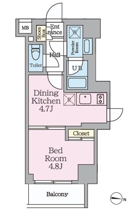 東京都荒川区東日暮里2(マンション)の賃貸物件の間取り