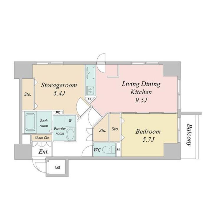 北海道札幌市中央区南三条西1(マンション)の賃貸物件の間取り