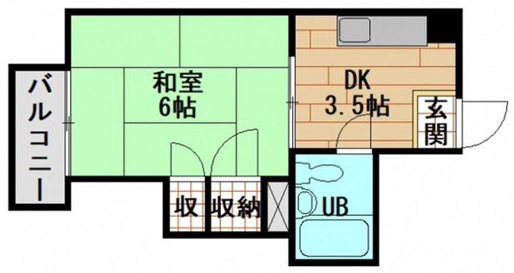 コーポ安留の間取り