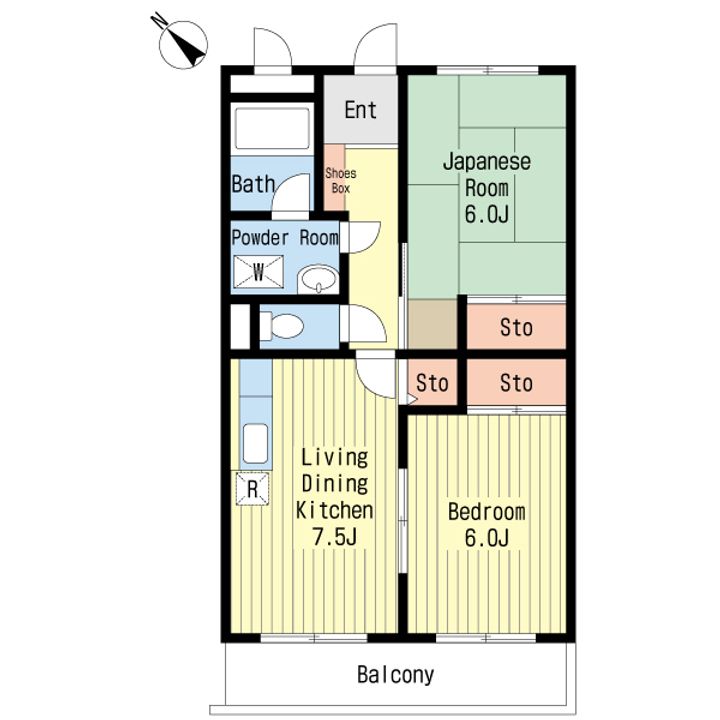 マンションしかのの間取り