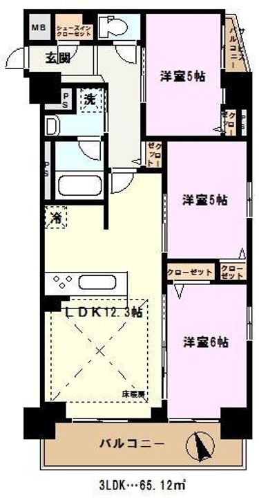コンフォリア川口本町の間取り