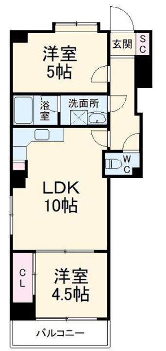 ユーハイツの間取り
