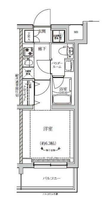 埼玉県和光市白子2(マンション)の賃貸物件の間取り