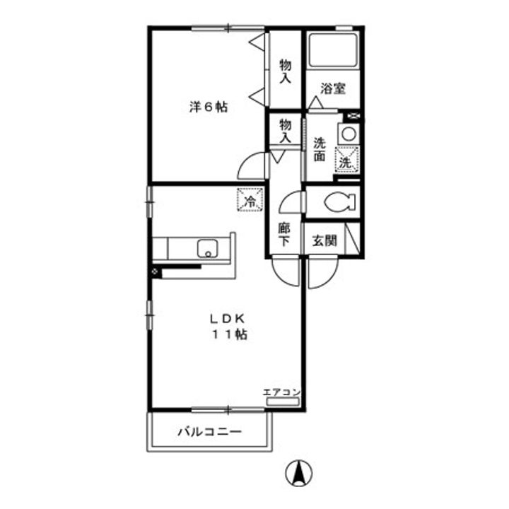 リヴェールノアIの間取り