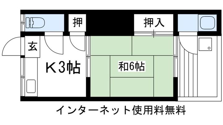 西野荘の間取り