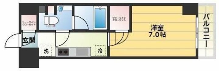 東京都北区赤羽2(マンション)の賃貸物件の間取り