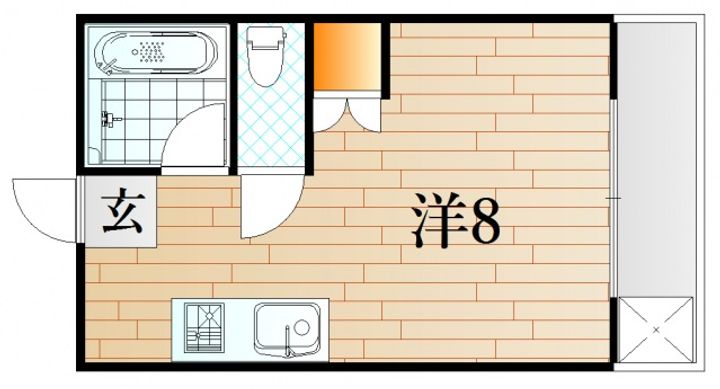 山口県下関市一の宮住吉2(アパート)の賃貸物件の間取り