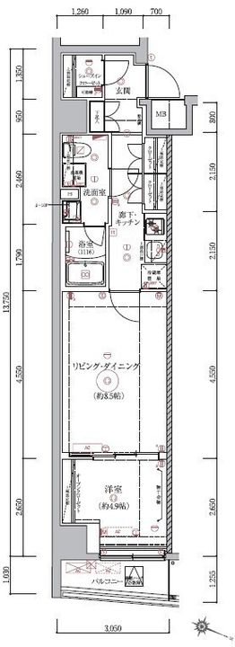 ベルシード板橋本町プレミアIIの間取り