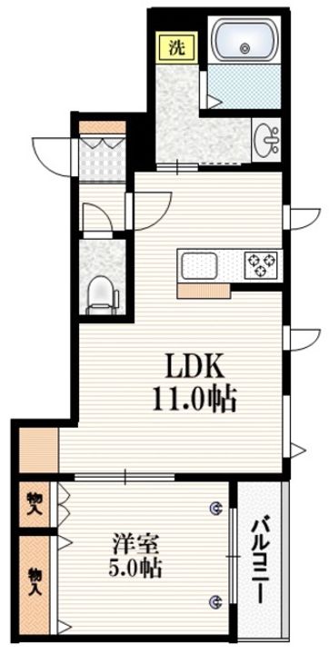 東京都北区神谷3(マンション)の賃貸物件の間取り