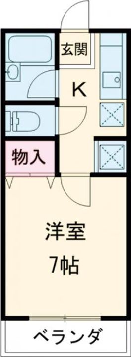 コーポみらいパート1の間取り
