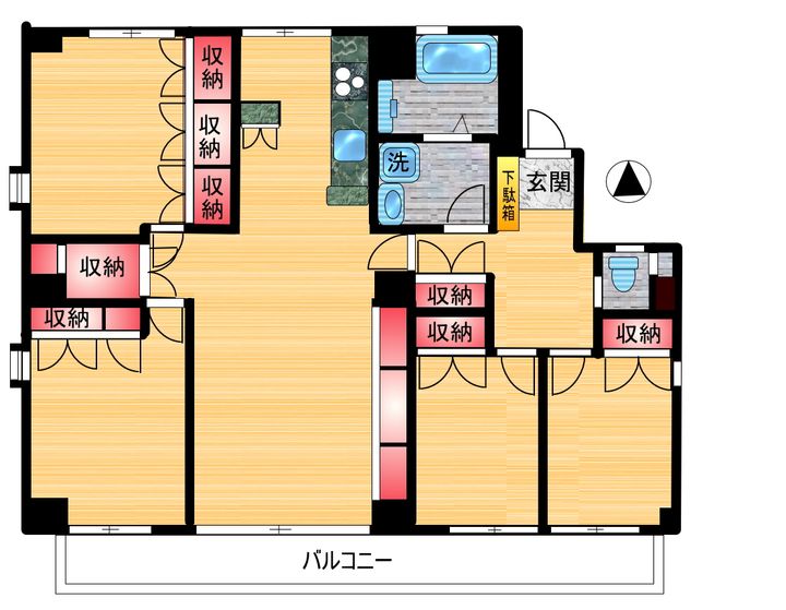 溝井ビルの間取り