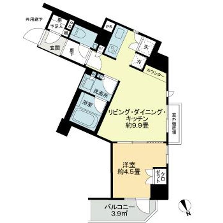 東京都文京区大塚6(マンション)の賃貸物件の間取り