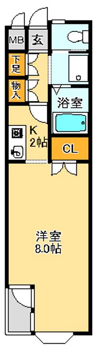 クレア1の間取り
