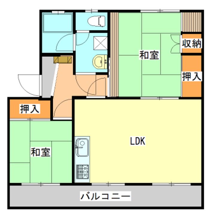 コーポ隅田の間取り