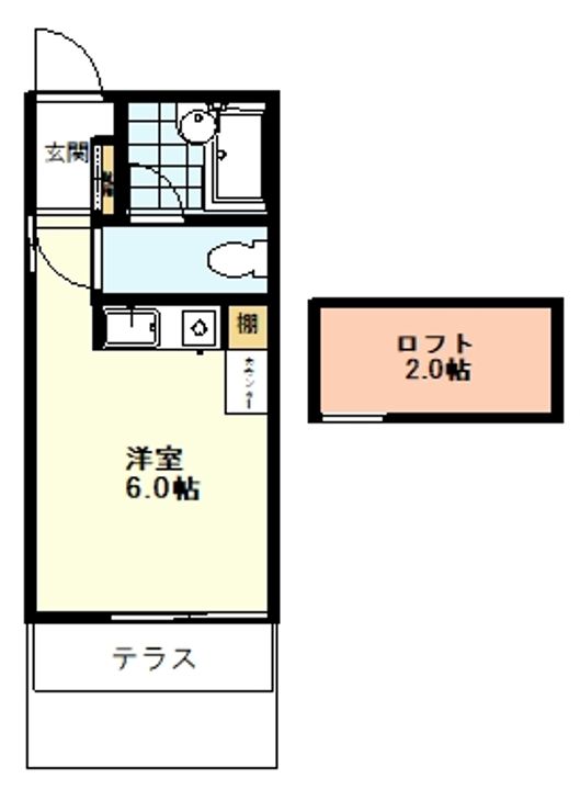 ハイツルーセントの間取り
