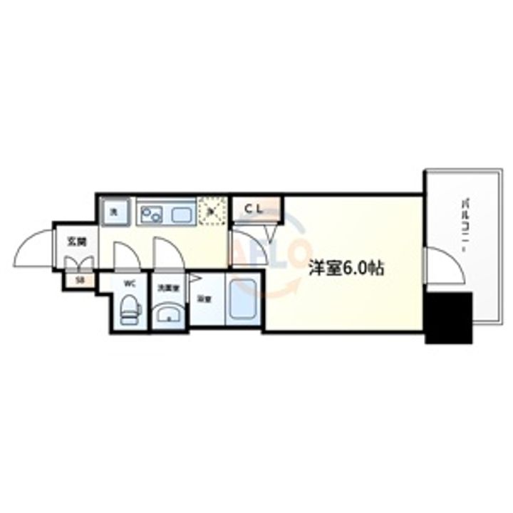 プレサンス深江橋ラヴィゲートの間取り