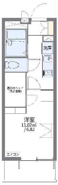 レオパレスグランディールの間取り