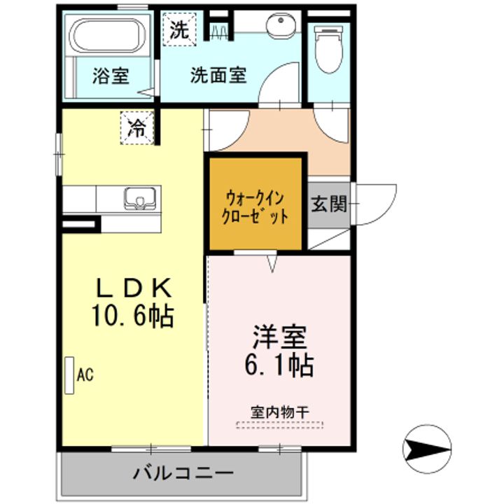 D-roomプエルトの間取り