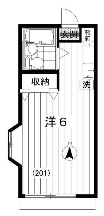 ハウス弦巻の間取り
