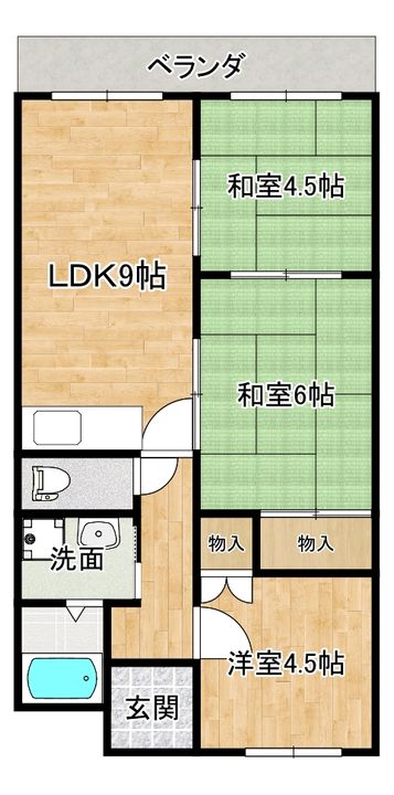 万年ハイツの間取り