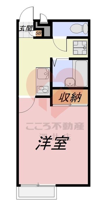 大阪府堺市堺区八千代通(アパート)の賃貸物件の間取り