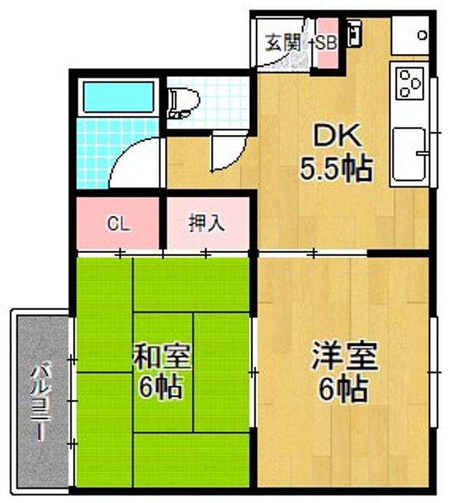 津田マンションの間取り