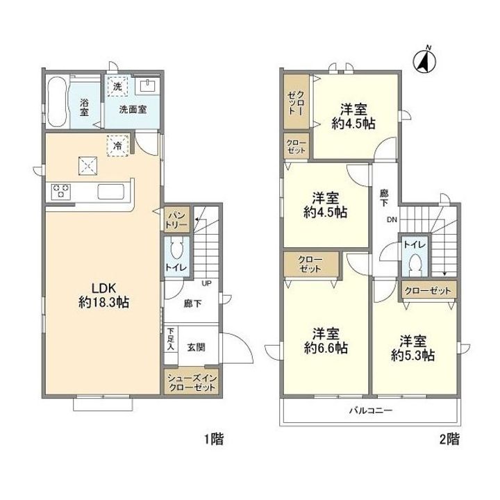 東京都東村山市廻田町1(一戸建)の賃貸物件の間取り