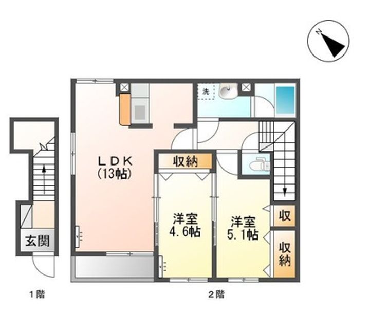 クレシアコーポの間取り