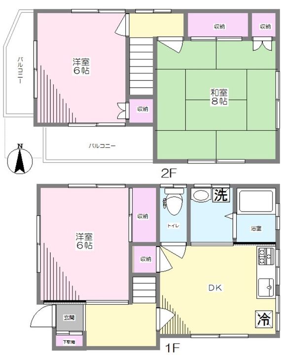 埼玉県川口市前川3(一戸建)の賃貸物件の間取り
