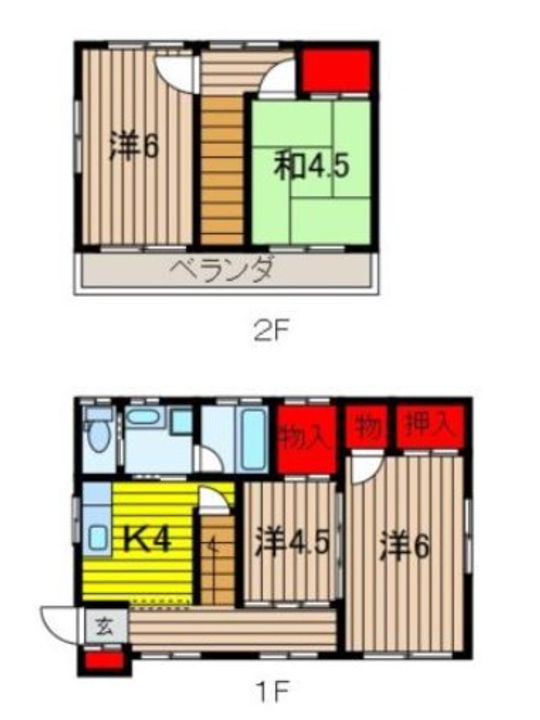 埼玉県さいたま市緑区大字大間木(一戸建)の賃貸物件の間取り
