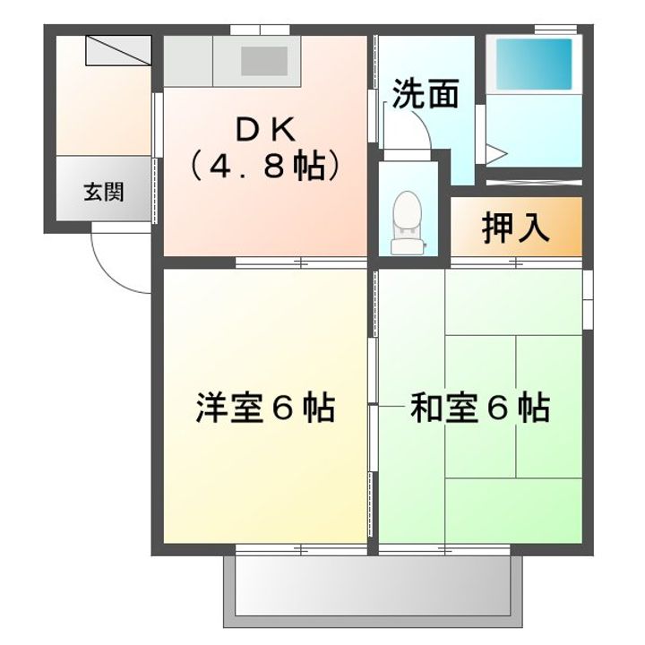 ポートシマダ C棟の間取り