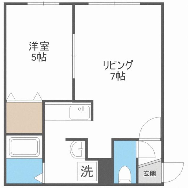 ラシード北大前の間取り